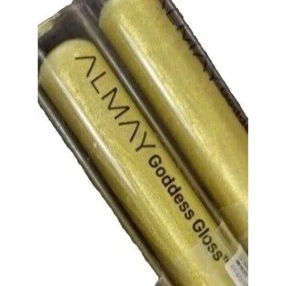 Almay Lip Gloss Goddess Gloss Gilded Lip Care Yellow Sparkle Make Up - Picture 1 of 9